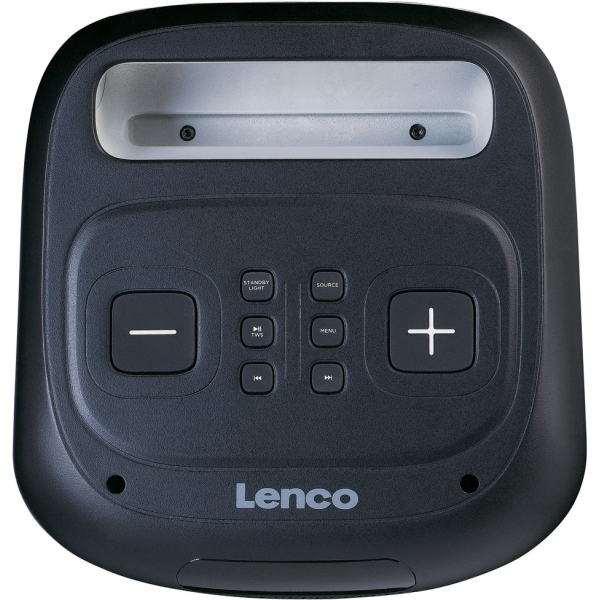 Lenco Pa-101Bk Lenco Bluetooth Party Speaker + Remote + Microphone Black - Afbeelding 6