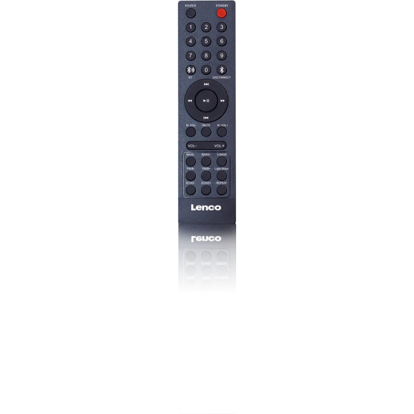 Lenco Pa-101Bk Lenco Bluetooth Party Speaker + Remote + Microphone Black - Afbeelding 9