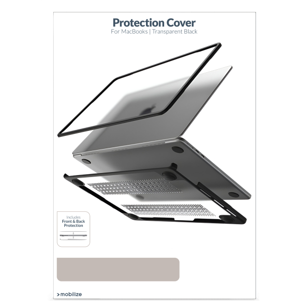 Mobilize Protection Cover For Apple Macbook Air 13Inch (2018 - 2020) Transparent Black - Afbeelding 11
