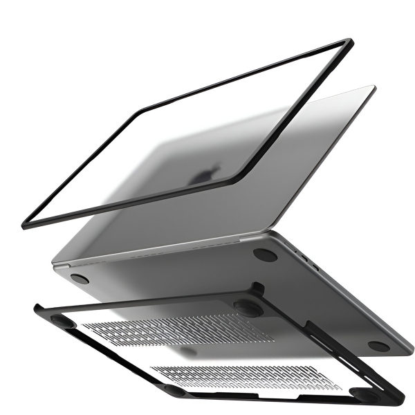 Mobilize Protection Cover For Apple Macbook Air 13.6Inch (2022/2024) Transparent Black