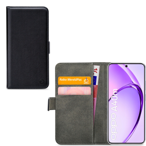 Mobilize Classic Gelly Wallet Book Case Oppo A40/A40M/A60 5G Black