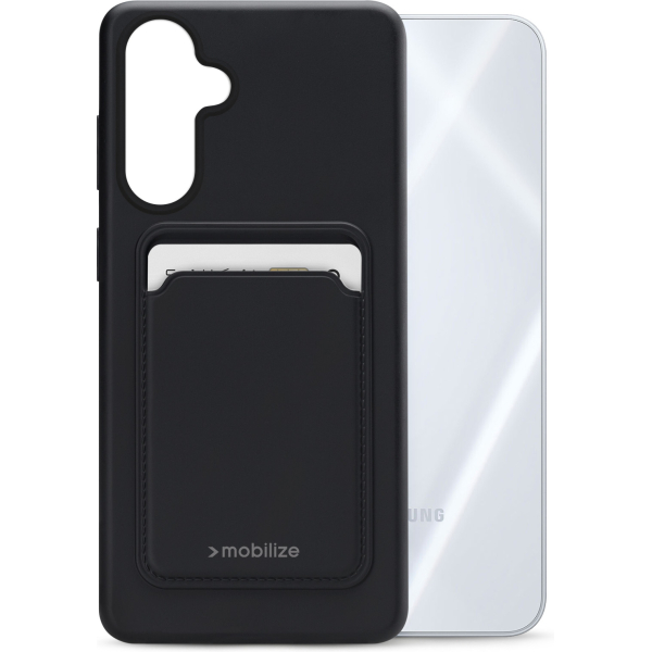 Mobilize Rubber Gelly Card Case Samsung Galaxy A16 4G/5G Matt Black