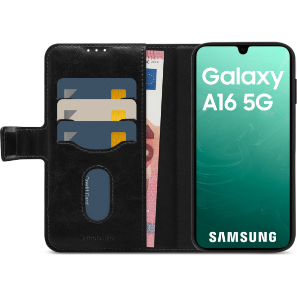 Mobilize 2In1 Magnet Gelly Wallet Case Samsung Galaxy A16 4G/5G Black - Afbeelding 3