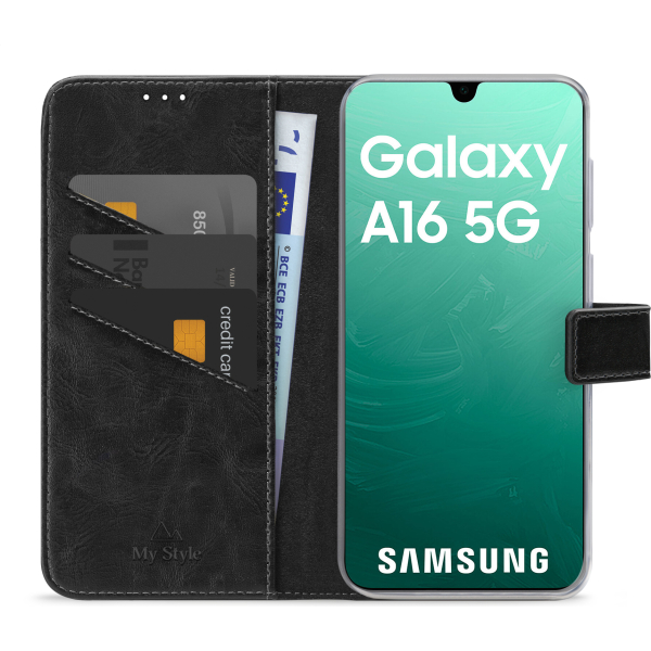 My Style Flex Wallet For Samsung Galaxy A16 4G/5G Black - Afbeelding 3