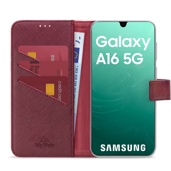 My Style Flex Wallet For Samsung Galaxy A16 4G/5G Bordeaux - Afbeelding 3