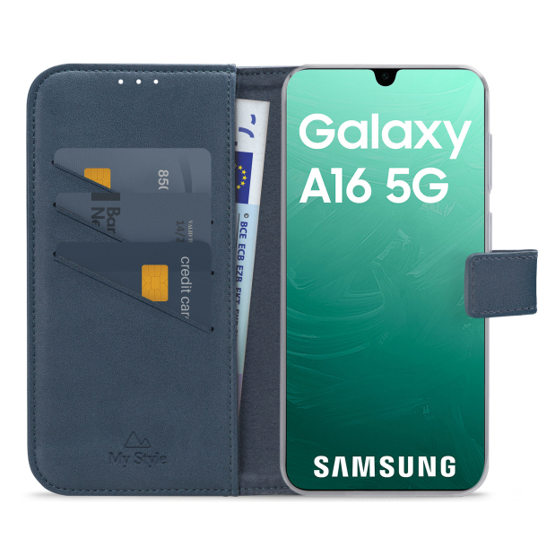 My Style Flex Wallet For Samsung Galaxy A16 4G/5G Ocean Blue - Afbeelding 3