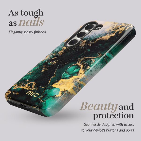 Mio By Mobilize Mio Green Marble Magsafe Compatible For Samsung S25+ 5G - Afbeelding 2