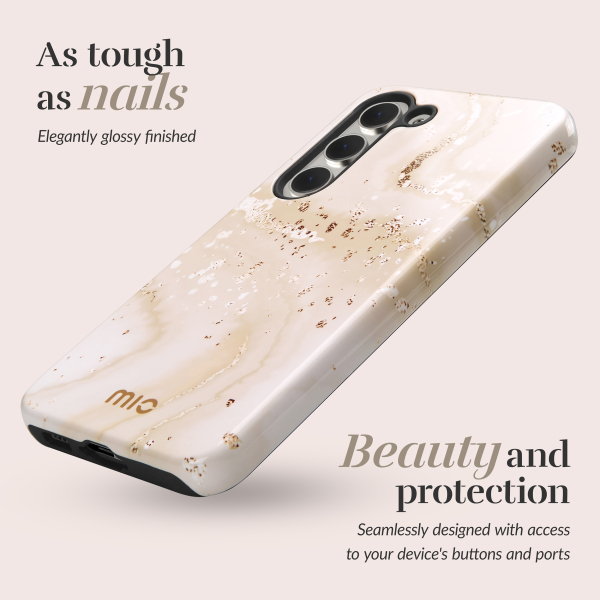 Mio By Mobilize Mio Gold Marble Magsafe Compatible For Samsung S25 Ultra 5G - Afbeelding 2