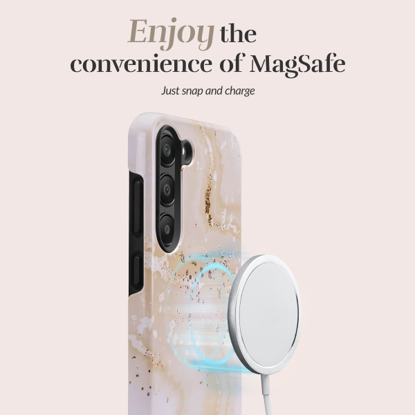 Mio By Mobilize Mio Gold Marble Magsafe Compatible For Samsung S25 Ultra 5G - Afbeelding 3
