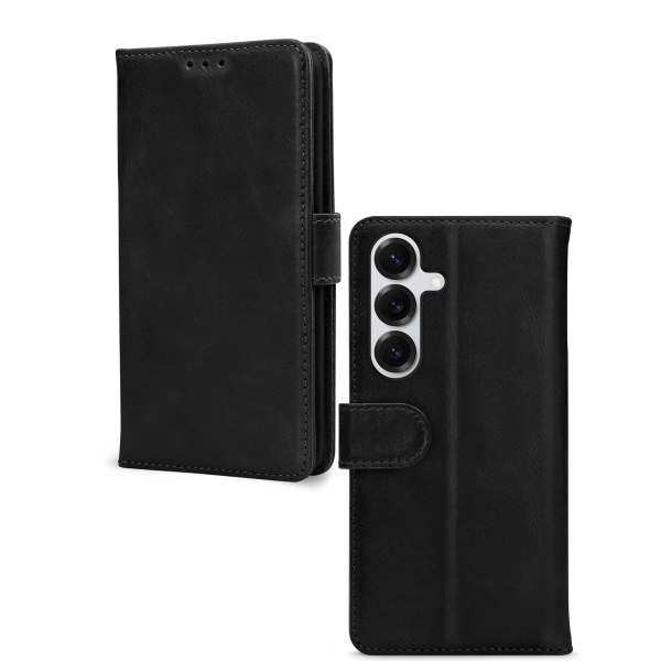 Mobilize Leather Wallet Samsung Galaxy S25 5G Black - Afbeelding 2