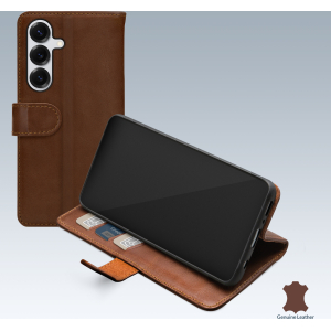 Mobilize Leather Wallet Samsung Galaxy S25 5G Brown