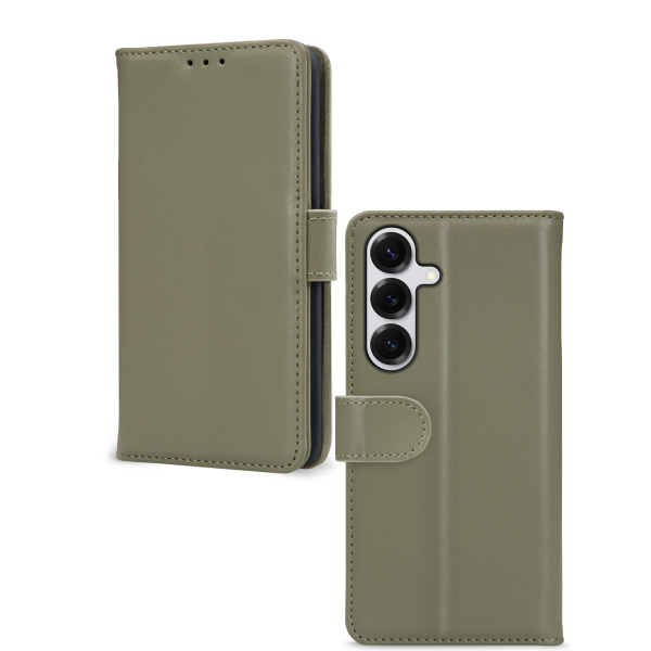 Mobilize Premium Gelly Wallet Book Case Samsung Galaxy S25 5G Green - Afbeelding 2