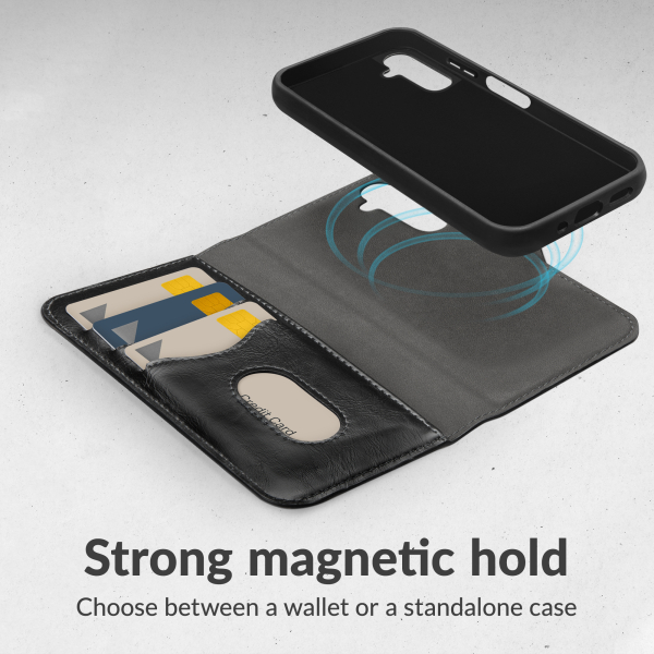 Mobilize 2In1 Magsafe Compatible Gelly Wallet Case Samsung Galaxy S25+ 5G Black - Afbeelding 2