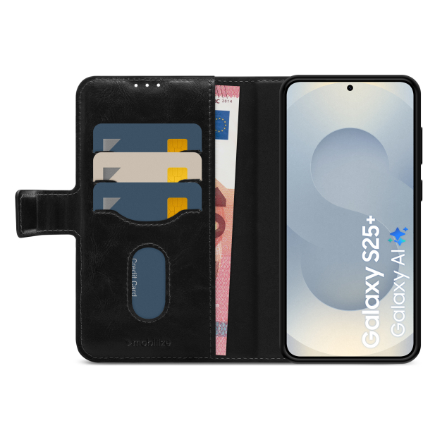 Mobilize 2In1 Magsafe Compatible Gelly Wallet Case Samsung Galaxy S25+ 5G Black - Afbeelding 3