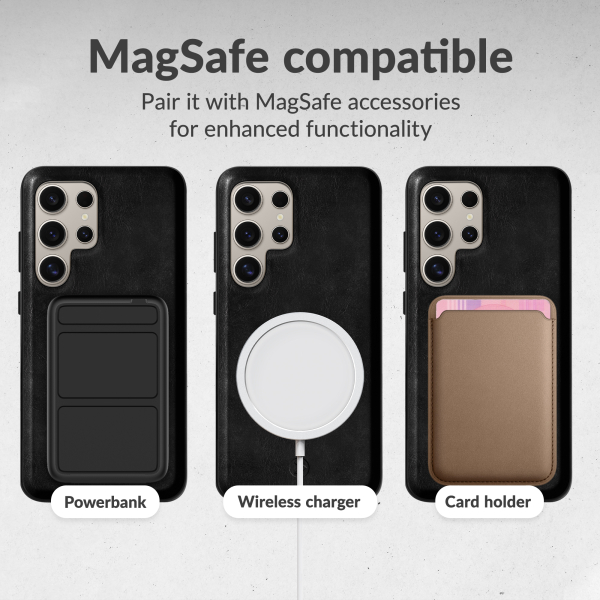 Mobilize 2In1 Magsafe Compatible Gelly Wallet Case Samsung Galaxy S25+ 5G Black - Afbeelding 5