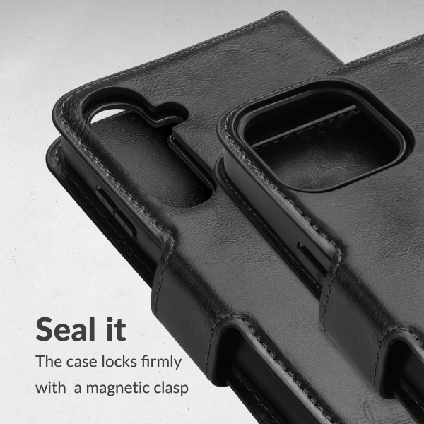 Mobilize 2In1 Magsafe Compatible Gelly Wallet Case Samsung Galaxy S25+ 5G Black - Afbeelding 7