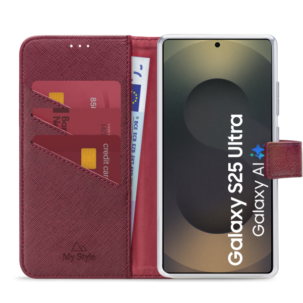 My Style Flex Wallet For Samsung Galaxy S25 Ultra 5G Bordeaux - Afbeelding 3
