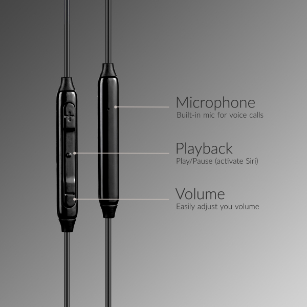 Mobilize In-Ear Stereo Headset With Remote 3.5Mm Black - Afbeelding 3