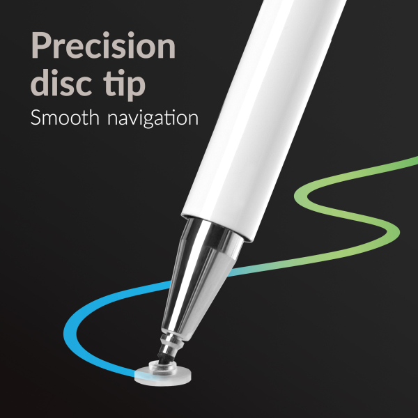 Mobilize High Sensitive 2In1 Capacitive Stylus Pen White - Afbeelding 5