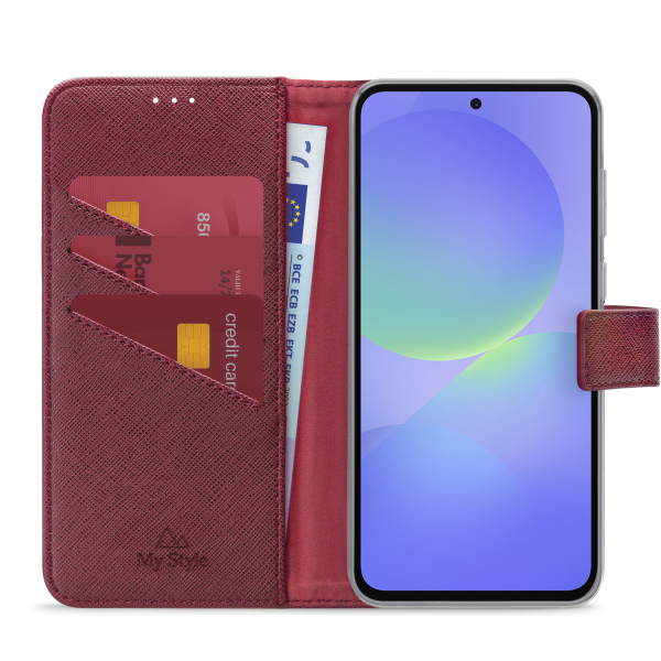 My Style Flex Wallet For Samsung Galaxy A36 5G/A56 5G Bordeaux - Afbeelding 3