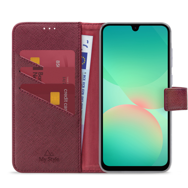 My Style Flex Wallet For Samsung Galaxy A26 5G Bordeaux - Afbeelding 3