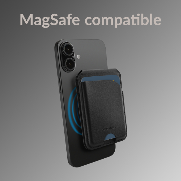 Mobilize Magsafe Compatible Magnet Card Holder With Stand Function Black - Afbeelding 5