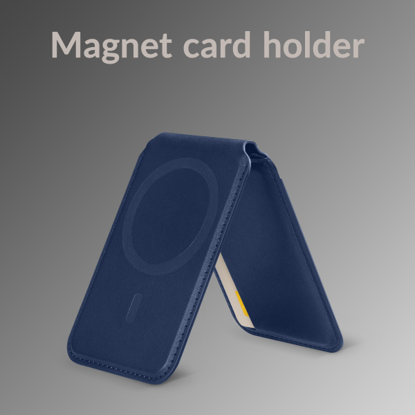 Mobilize Magsafe Compatible Magnet Card Holder With Stand Function Blue - Afbeelding 2