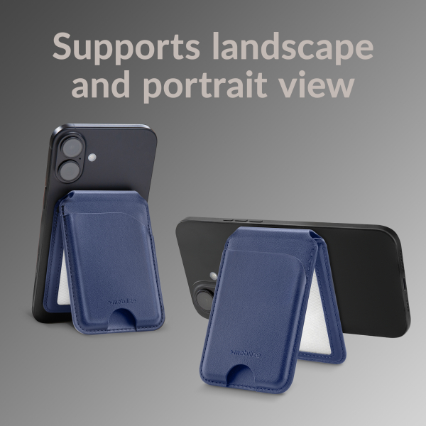 Mobilize Magsafe Compatible Magnet Card Holder With Stand Function Blue - Afbeelding 6