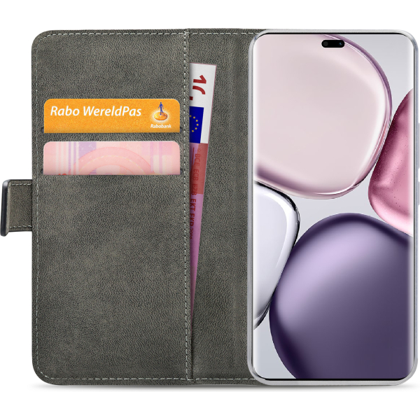 Mobilize Classic Gelly Wallet Book Case Honor Magic7 Black - Afbeelding 4