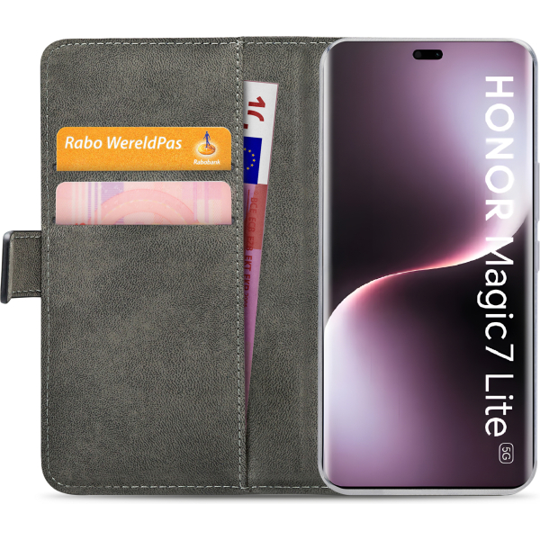 Mobilize Classic Gelly Wallet Book Case Honor Magic7 Lite Black - Afbeelding 4