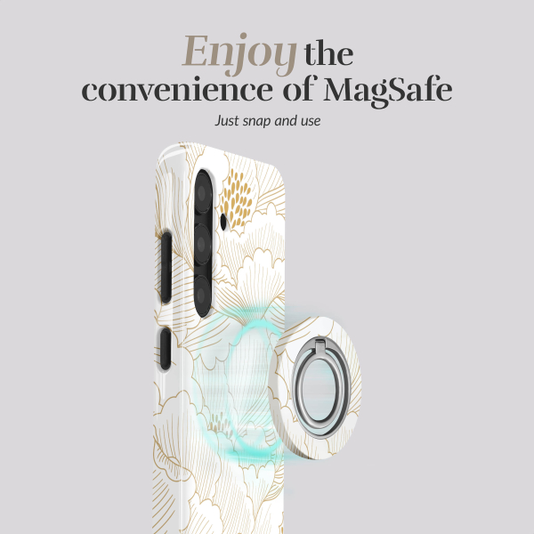 Mio By Mobilize Mio White Roses Magsafe Compatible For Samsung A36 5G/A56 5G - Afbeelding 3