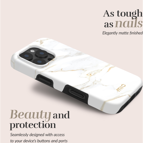 Mio By Mobilize Mio White Marble Magsafe Compatible For Iphone 16E - Afbeelding 2