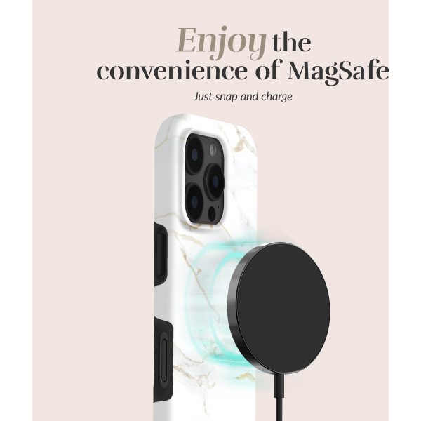 Mio By Mobilize Mio White Marble Magsafe Compatible For Iphone 16E - Afbeelding 3