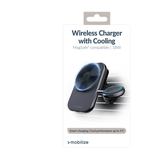 Mobilize Magsafe Compatible Car Charger For Phone And Watch 18W Black - Afbeelding 8