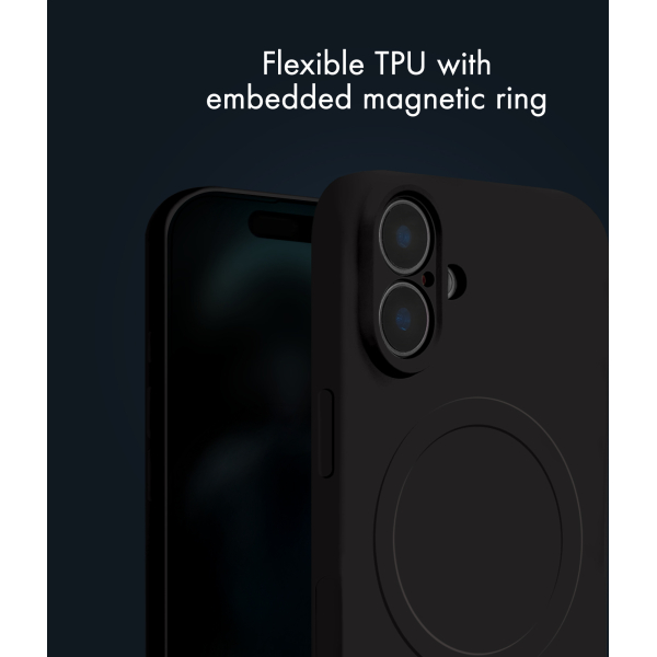My Style Protective Flex Magsafe Compatible Case For Samsung Galaxy A55 5G Black - Afbeelding 6