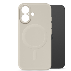 My Style Protective Flex Magsafe Compatible Case For Apple Iphone 16 Antique White