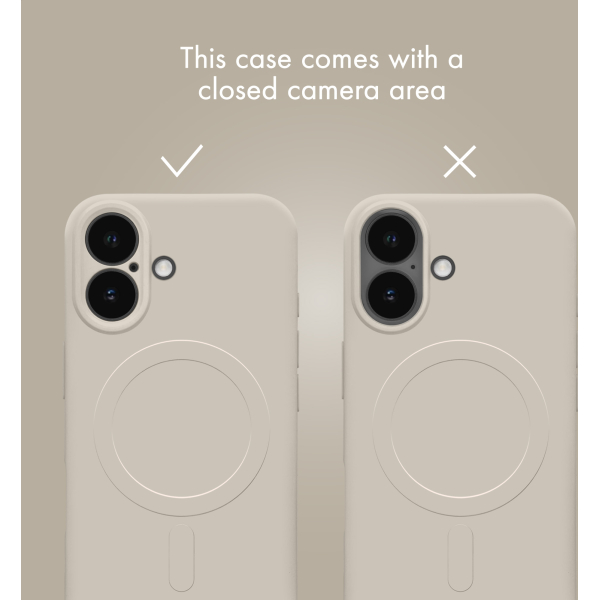 My Style Protective Flex Magsafe Compatible Case For Samsung Galaxy S24 Fe 5G Antique White - Afbeelding 4