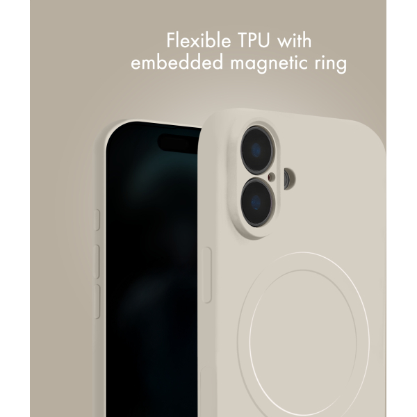 My Style Protective Flex Magsafe Compatible Case For Samsung Galaxy S25+ 5G Antique White - Afbeelding 6