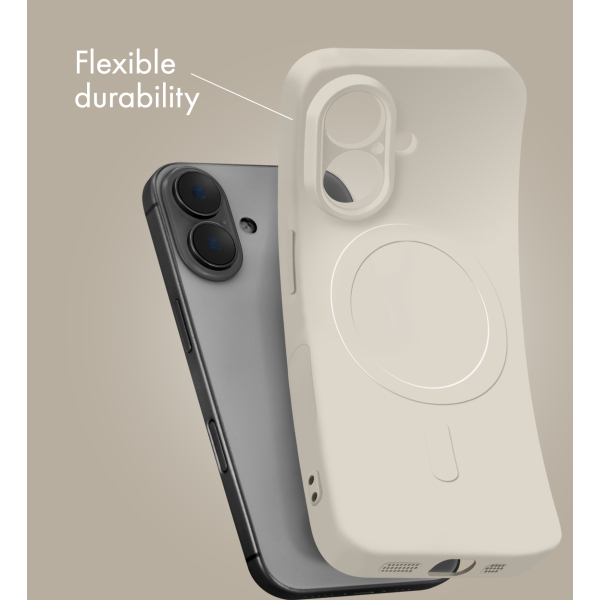 My Style Protective Flex Magsafe Compatible Case For Samsung Galaxy S25 Ultra 5G Antique White - Afbeelding 3