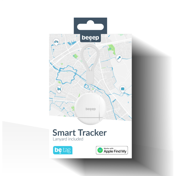 Beeep Betag Find My Tracker White & Keychain White - 1 Pack - Afbeelding 10