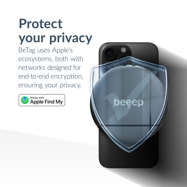 Beeep Betag Find My Tracker Black & Keychain Black - 3 Pack - Afbeelding 7
