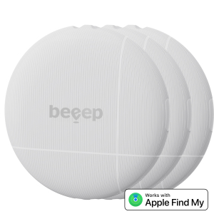 Beeep Betag Find My Tracker White & Keychain White - 3 Pack