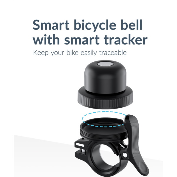 Beeep Betag Find My Tracker Black & Bicycle Bell - Afbeelding 2