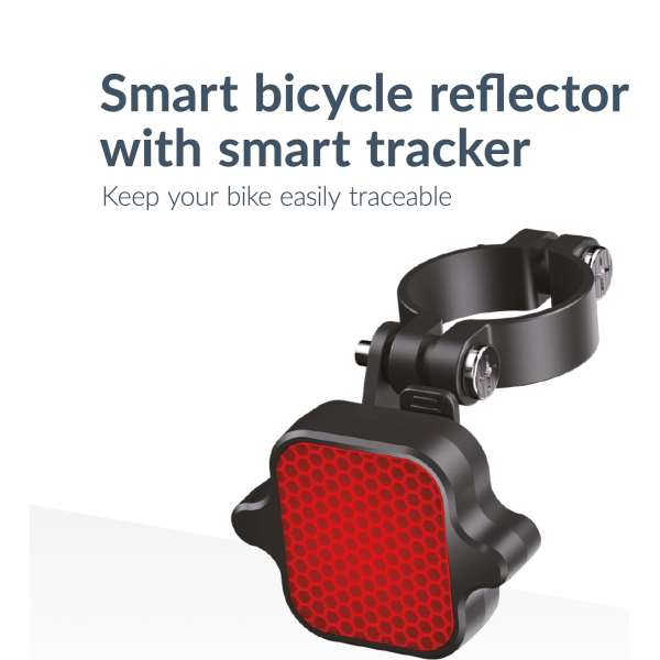 Beeep Betag Find My Tracker Black & Taillight Reflector - Afbeelding 2