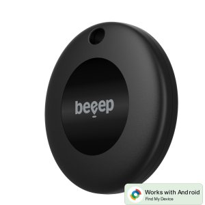 Beeep Betag Android Tracker Black & Keychain Black - 1 Pack