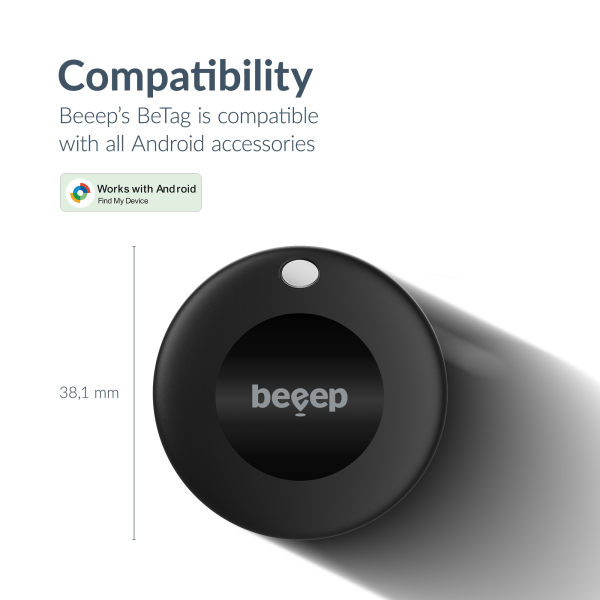 Beeep Betag Android Tracker Black & Keychain Black - 1 Pack - Afbeelding 9