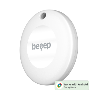 Beeep Betag Android Tracker White & Keychain White - 1 Pack