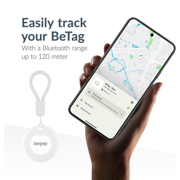 Beeep Betag Android Tracker White & Keychain White - 1 Pack - Afbeelding 5