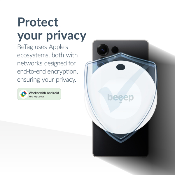 Beeep Betag Android Tracker White & Keychain White - 1 Pack - Afbeelding 7