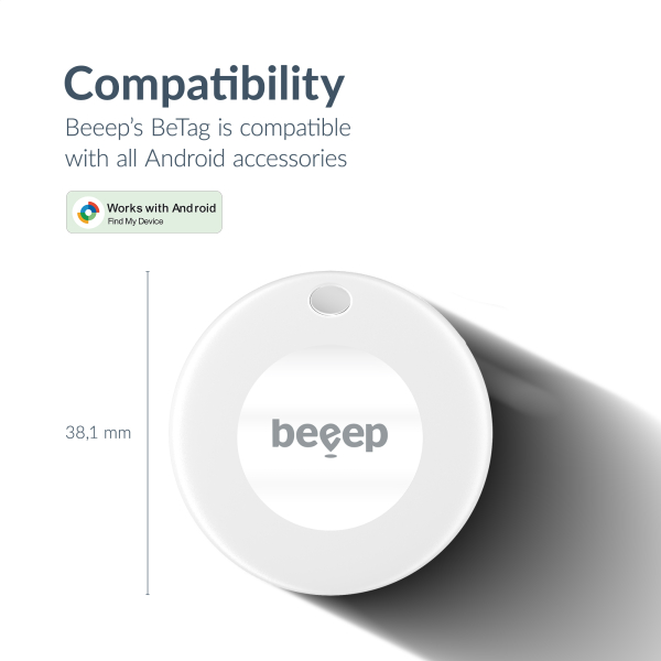 Beeep Betag Android Tracker White & Keychain White - 1 Pack - Afbeelding 9